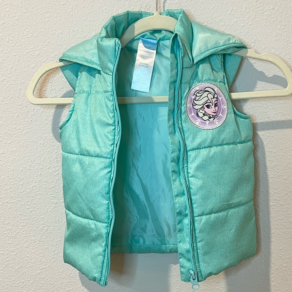 Disney Frozen Green Elsa Vest 2T - Picture 2 of 6